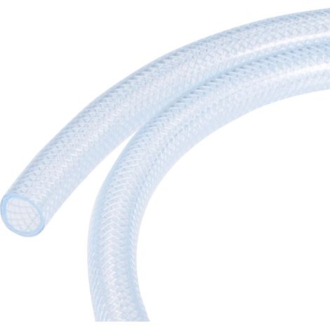 Tuyau PVC Tressé - 1 Mètre - Transparent - Diamètre 12mm - Haute Pression 0,5 MPa - Irrigation Jardin (1/4)