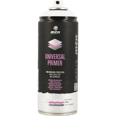 Bombe aérosol - Apprêt universel - Toutes surfaces - Blanc - MTN Pro