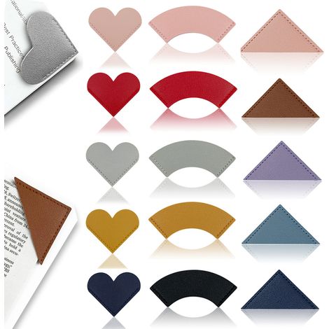 Marque-pages, lot de 15 marque-pages d'angle, joli cadeau fait main pour les amoureux des livres (1/5)