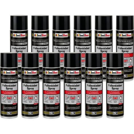 IsolBau Film et Membrane Adhésif en Spray Folienkleber 12 x 500 ml (1/5)