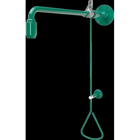 KWC Notdusche, Zugstange, Grün, Wasser Aus Wand (1/2)