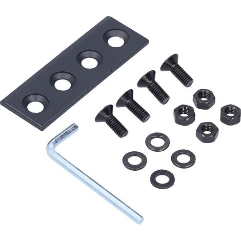 de plaques de connexion pour rails de porte de grange