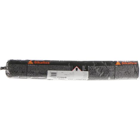 Sikaflex 252 600 ml schwarzer Einkomponenten-Polyurethanklebstoff für Metall, GFK-Laminate, Kunststoffe, Keramik und flexible Materialien (1/2)