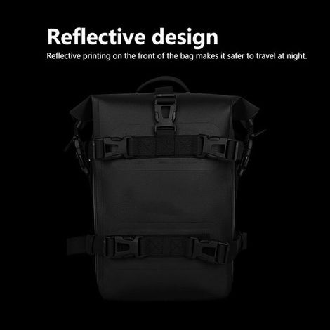 Dailygoods，Bolsa de sillín impermeable de 4 litros，Bolsa trasera para motocicleta，Resistente a desgarros y tirones，Bolsa para motocicleta (1/5)
