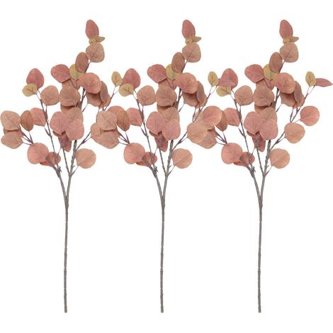 Guirlande Eucalyptus Artificiel - Feuilles Dollar Argenté - 3 Pièces - Tige Flexible en Fil Métallique - Pour Décoration Intérieure Extérieure (1/5)