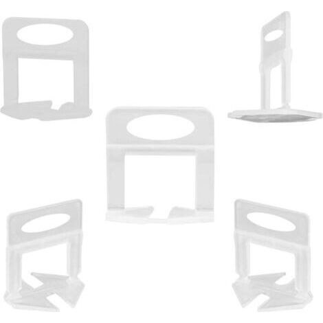 Système de Nivellement de Carrelage,300 Pcs 1 mm Clips d'entretoise pour Outils Pour Sols et Carreaux