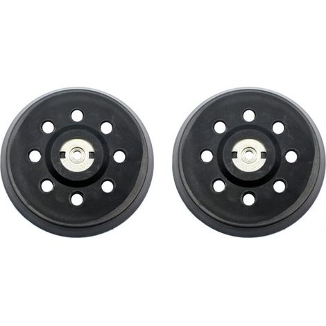 Schleifpad, 125 mm Schleifpad, Pad für Metabo SXE 325 Intec 425 Turbotec 631220000 (Schwarz) (2 Stück) (1/5)