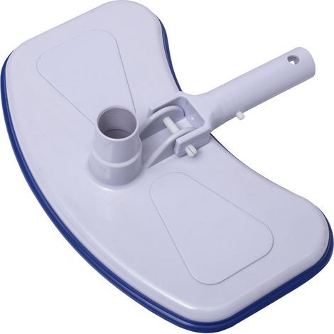 1 - Aspirateur Fond Piscine - Brosse De Nettoyage - Compatible Prise Balai Skimmer - Pour Piscines Privées - Blanc (1/5)