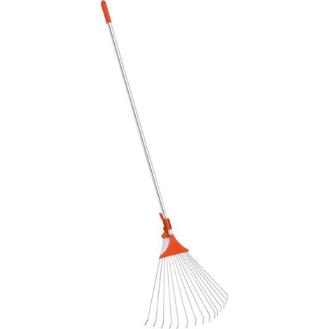 Stocker Rastrello per fogliame con Manico Telescopico da mt 1,36 a 1,70 (1/3)