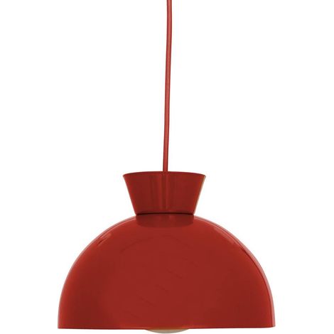 Lámpara colgante Lito redonda, 22 cm de diámetro, color terracota - Atmosphera créateur d'intérieur (1/3)