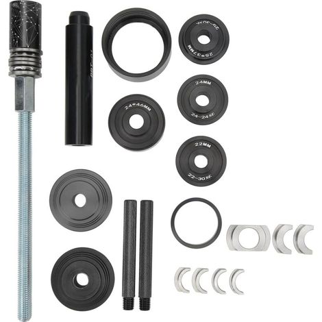 Kit d'outils de montage et démontage de boîtier de pédalier en alliage d'aluminium pour BB86, adaptateur de bague et écrou de barre de maintien, noir (1/5)