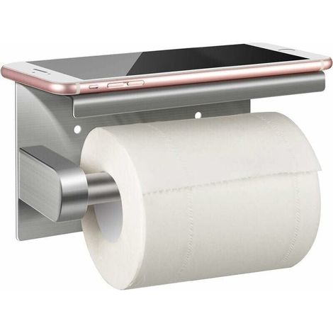 YMYNY Ulisem Toilettenpapierhalter, Toilettenpapierrollenhalter ohne Bohren Wandmontierter Toilettenpapierhalter, 304 Edelstahl (1/4)