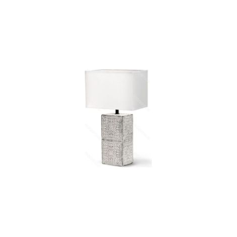 Lampe de table rectangulaire en céramique, culot E14