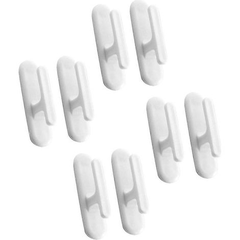 Supports de cordon pour rideaux et stores, auto-adhésifs, lot de 32 (1/5)