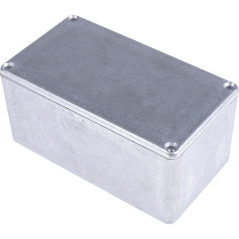 Boîtier RS PRO en Fonte d'aluminium, 114.4 x 63.7 x 55.1mm, Argent, Blindé ( Prix pour 1 ) (1/3)