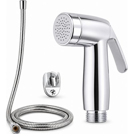 Idroscopino Per Bagno Con Tubo Flessibile 1,2 m e Supporto Per WC e Bidet 69308
