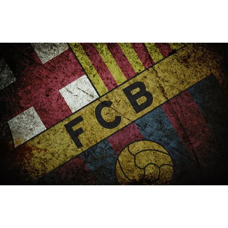 Papier peint panoramique Foot / Football - FCB Barcelone - 408 cm x 255 cm (1/2)