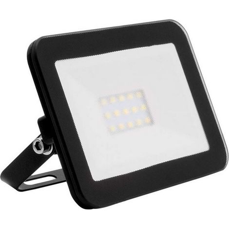 Foco Proyector LED 10W 120 lm/W IP65 Slim Cristal Negro 6000K Blanco Frío (1/5)