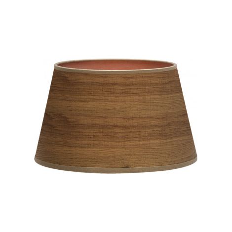 Paralume Salma E27 Legno Scuro 30dx22dx17h Aperto Conico