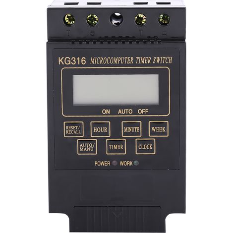 Minuteur Numérique LCD à Programmation Micro-ordinateur (AC220V) - Interrupteur Horloge (1/2)