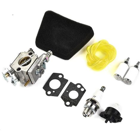 Kit carburatore con filtro aria per motoseghe Partner 351 352 370 371 390 391 401 420 422, McCulloch 333 335 338 435 436 438 440 441 442 444 e Poulland 20500 2055