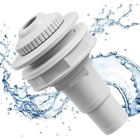 Pool-Saugdüse, 32/38 mm Rücklaufdüse, Ø 58 mm Pool-Saugdüse, verstellbare Schlauchdüse, Adapter für Poolablaufschlauch (1/4)
