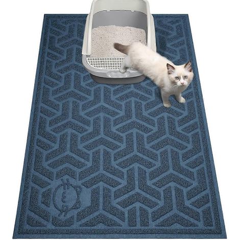 Tapis de litière pour chat, tapis de rétention de litière doux pour les pattes de chat, B-- (1/5)