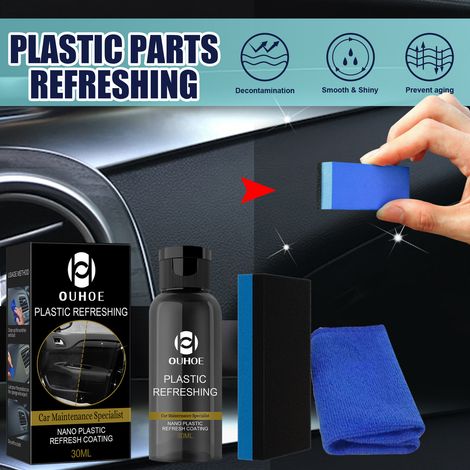 Auto-Kunststoff-Aufbereitungsmittel: Innenraumreinigung, Staubentfernung, Polieren, Aufhellen von Kunststoff, Armaturenbrettpflege - 30-ml-Set (in einer Box) -- BIEMMEDUE (1/5)