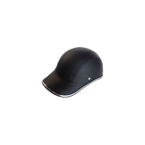 Casque moto demi-visage style baseball avec jugulaire réglable, protection de tête coupe-vent, casque de sécurité (1/4)