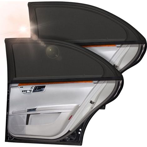 Pare Soleil Voiture Bébé, 2 Pièces Chaussette Voiture Soleil pour Enfants et Animaux, Bloquer Les Rayons UV et Protection de la Vie Privée, Compatible avec 98% des Véhicules