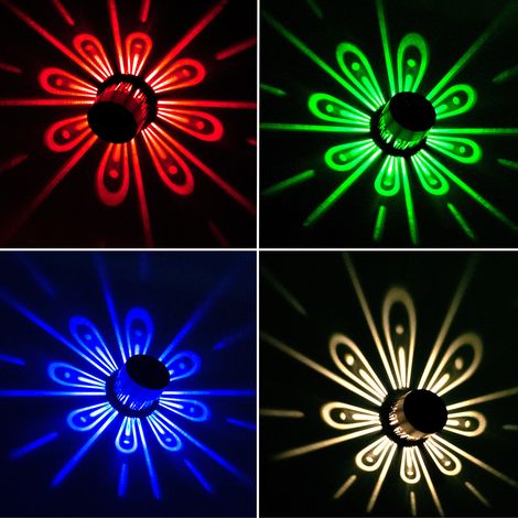 Lot de 2 lampes solaires décoratives RGB étanches IP67 pour jardin-AquaForge (1/5)