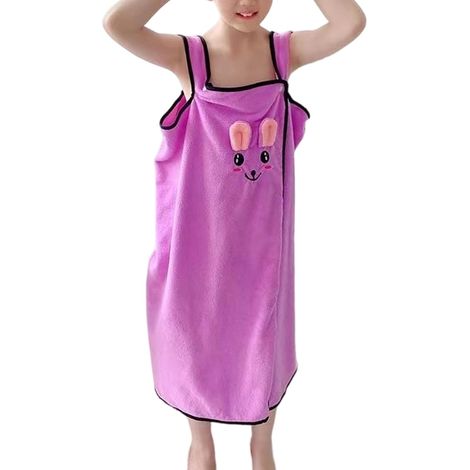 Caractéristiques de l'ensemble de robe : bandeau à cheveux, matériaux doux pour nourrissons, serviette de bain en polyester (1/4)