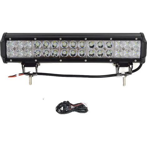 Barra de luz LED, patrón de haz combinado, clasificación de impermeabilidad IP67, cableado de 15 pulgadas y 90 W. (1/2)