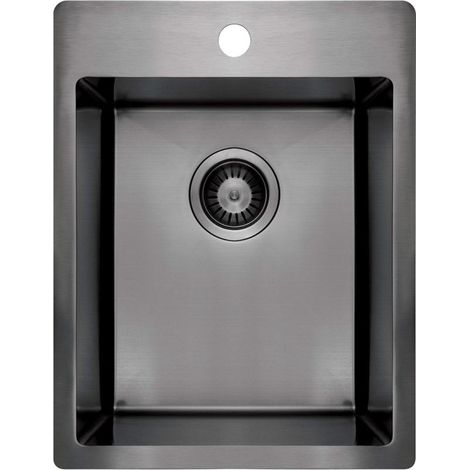 Fregadero de cocina de acero de un seno Deante ZPOD10E (1/3)