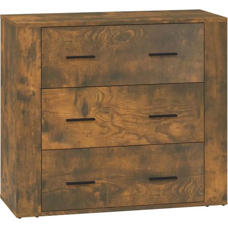 Maison Exclusive - Aparador madera contrachapada color roble ahum