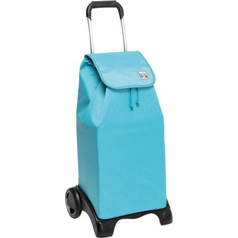 Poussette de marché 2 roues 55l turquoise - Sidebag - 8242-567