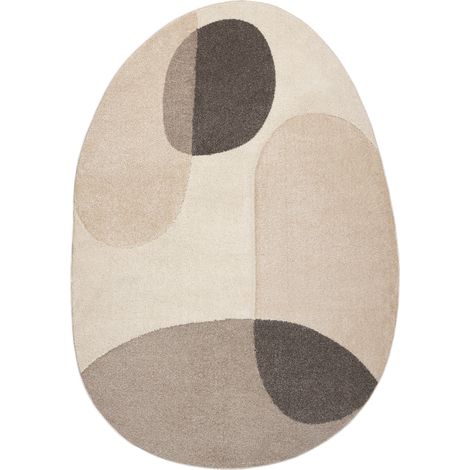 Carpet FUSION 5706 cream / beige Shape - Geometric, modern, abstract, irregular beige 160x220 cm