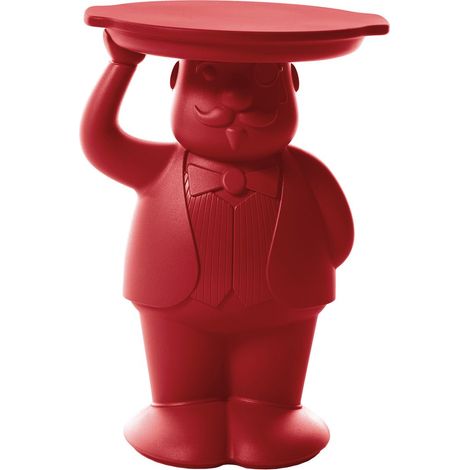 Ambrogio Rosso fiamma originale Slide tavolino salotto sala da pranzo soggiorno design moderno colorato polietilene (1/3)