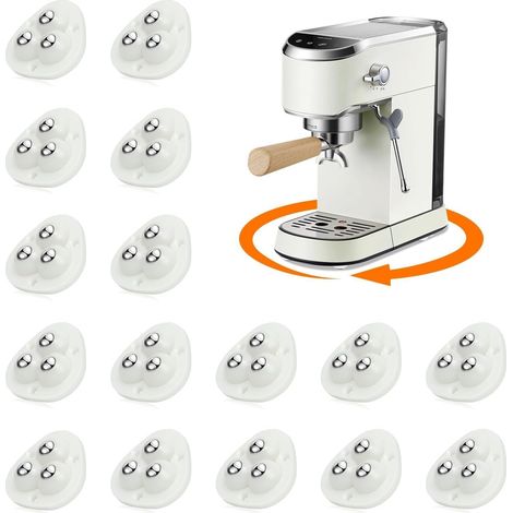 16 PCS Roulettes pour Meubles, Roulettes Universelles Autocollantes, Mini Roulettes pour Meubles pivotantes à 360°