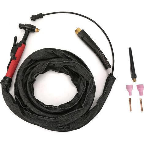 Torche de soudage TIG refroidie par air M16 pour poste à souder QQ150, kit d'électrodes M16 avec protection de 3,7 m (12 pi)