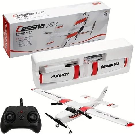 1 Avion en mousse, télécommande 120 mètres, double moteur, extérieur, débutant (1/5)