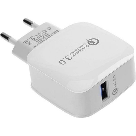 Chargeur USB - QC3 0 - 5 V 3 A 9 V 2 A - Prise Européenne - Pour Téléphone Mobile - 1 Pièce (1/5)