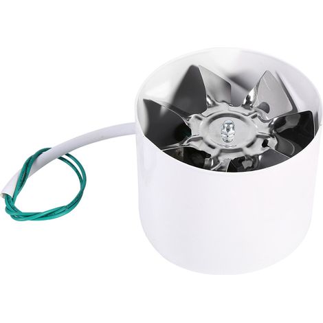 Ventilateur de conduit en ligne 220V 20W pour extraction d'air intérieur domestique, pale en acier, refroidissement et ventilation. (1/5)