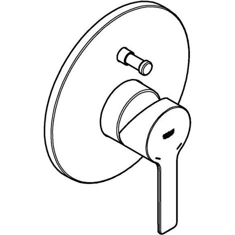 Grohe Lineare - Unterputz-Badewannenarmatur, Supersteel 19297DC1 (1/5)