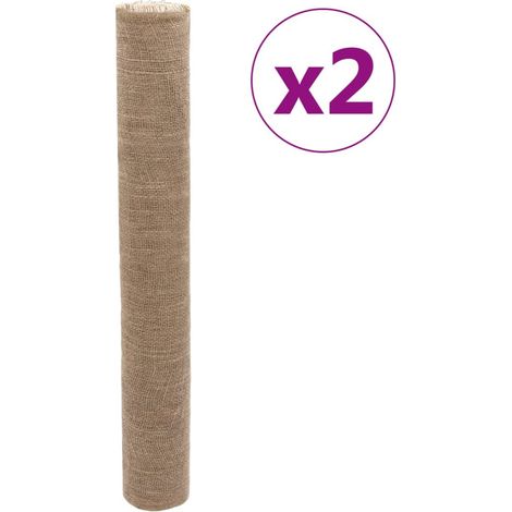 vidaXL Rollos de yute 2 unidades 1x50 m 100% yute 200 gsm (1/2)