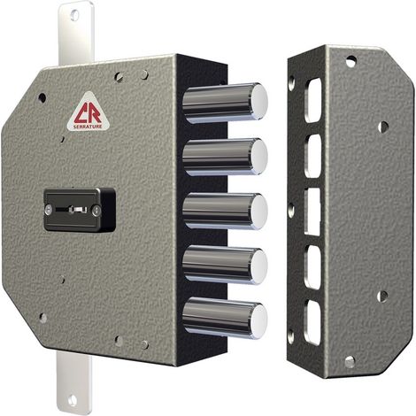 Serrure de sA curitA droite CR 2200 double embout A appliquer sur les portes blindA es (1/3)