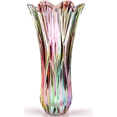 1 Vase en verre, large bouche, transparent, renforcé, pour fleurs, terrarium, décoration intérieur (1/5)