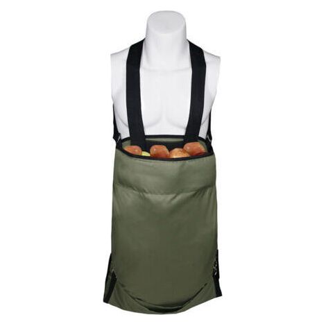 Jardin Fruit Cueillette Tablier - Grand Cueillir des Fruits Sac À Toute épreuve Tissu Oxford - Poches de Rangement Vertes pour Fruits