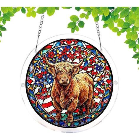 für Fenster bunter Acrylanhänger 2D Puzzle Ornament für die (1/5)