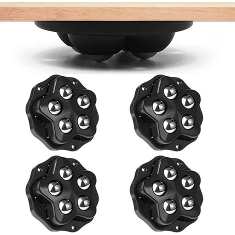 4 Pcs Roulettes Pivotantes Auto-Adhésives, Avec Adhésif, Petite Roulettes Pour Meubles, Roue Mobile Universelle 360, Roulette De Meuble Pour Charges (1/5)